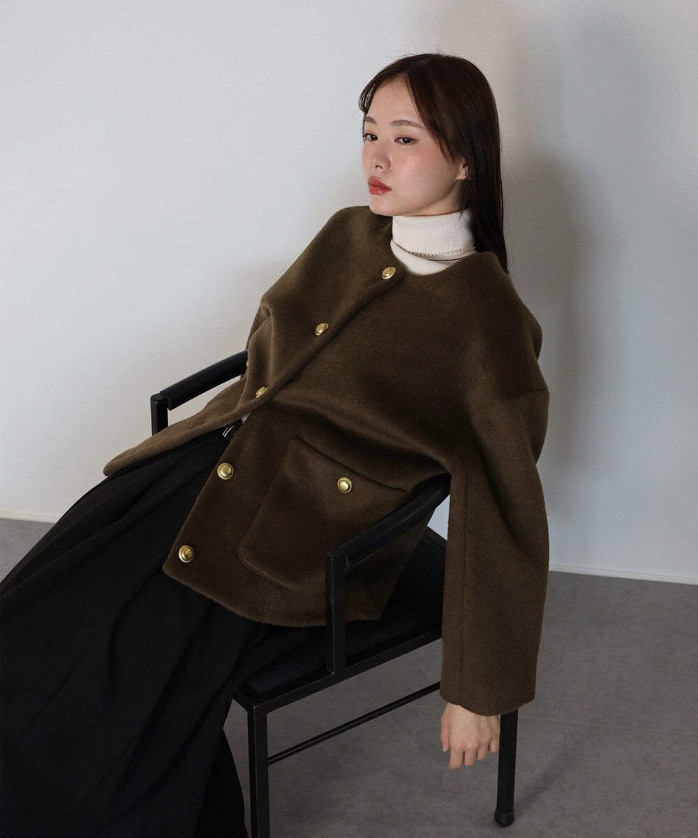 ダブルボタンシャギー コート EMMEL REFINES（エメルリファインズ）の「＜EMMEL REFINES＞EM ダブル