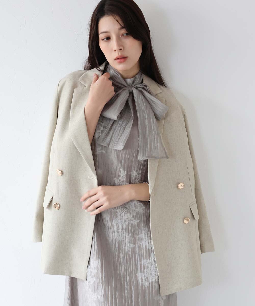 ニュアンスボタンダブルジャケット | ジェーバイブルー(J by blue