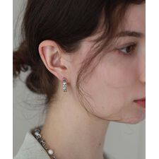 ハートフープピアス / silver925