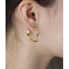 ニュアンスフープピアス / サージカルステンレス