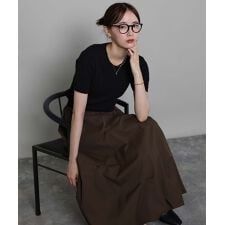 カシミヤ混ケーブルニット