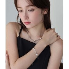 パールシェルモチーフブレスレット / ニッケルフリー