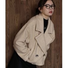 プードルボアショートコート