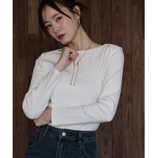 ボートネックTシャツ