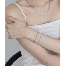 ダブルチェーンブレスレット/ サージカルステンレス