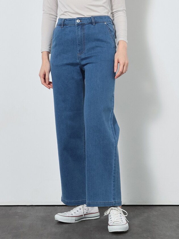 REPREVE カットアウトリボンデニムパンツ Sサイズ（セール