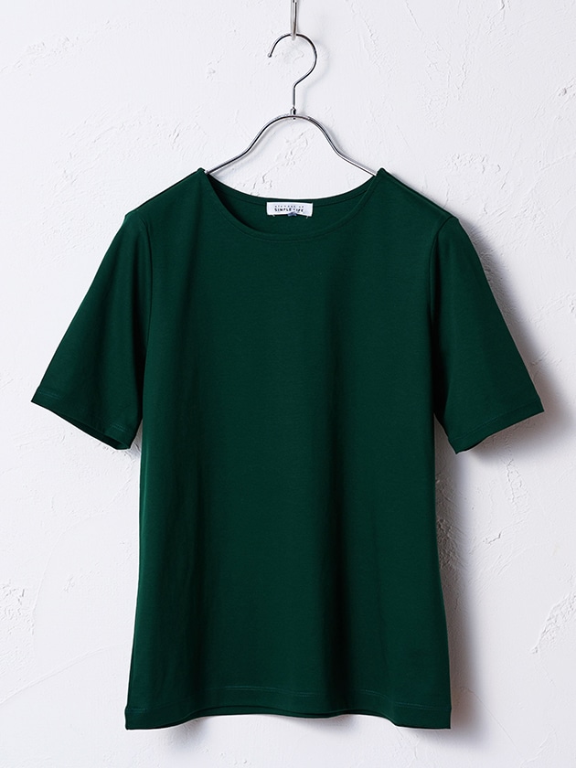 【洗える】コンパクトヤーン スムース Tシャツ 洗える】コンパクトヤーン スムース Tシャツ / 23区