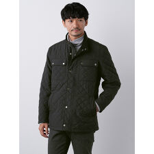 中綿キルトタフタピーチブルゾン