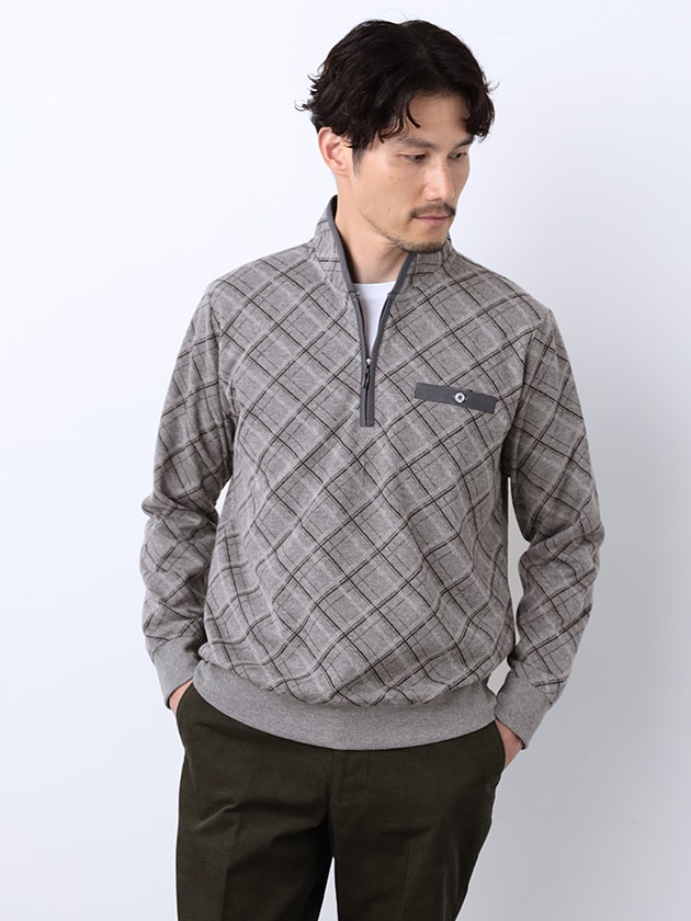 エレメント オブ シンプルライフ（element of SIMPLE LIFE）/アクリルレーヨン切替フルジップ アクリルフルZIP | エレメント オブ シンプルライフ(element of SIMPLE