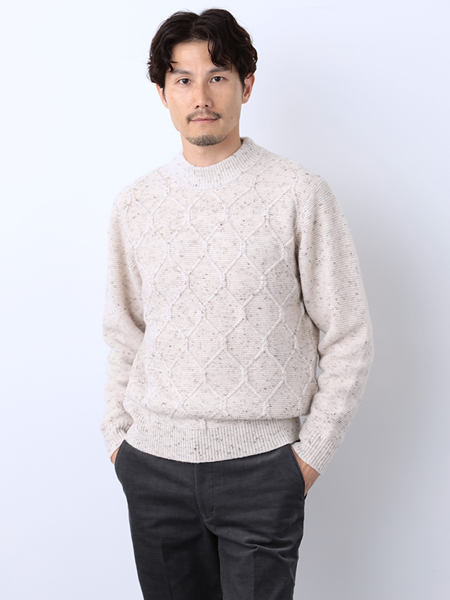 WEB限定』『4サイズ展開』手洗い可 WOOL100% クルーネックニット