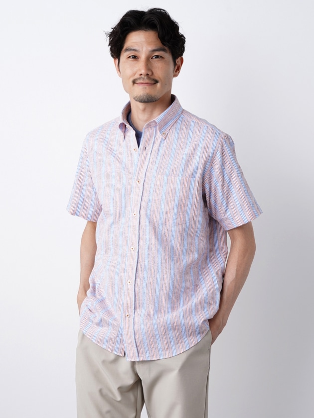 シンプルライフ・ LIBERTY FABRIC 小花柄プリント シャツ 小花柄プリントシャツ Made with Liberty Fabric | エレメント