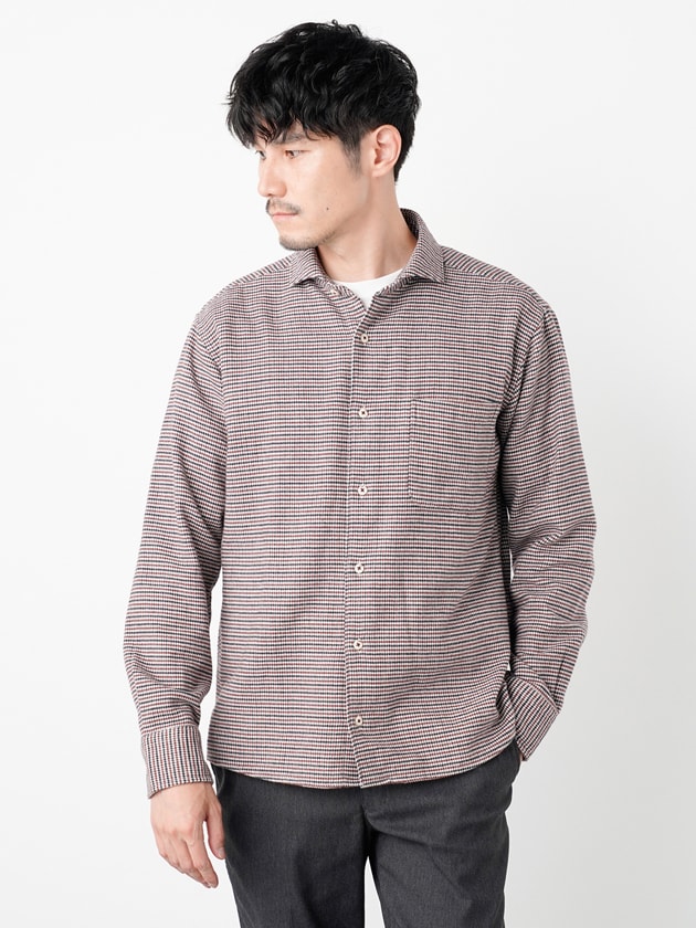 SUNNY ELEMENT シャツ綿100％ チェック柄 総柄 M