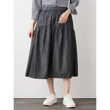 エレメント オブ シンプルライフ(element of SIMPLE LIFE)のデニムライクスカート