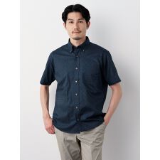 エレメント オブ シンプルライフ(element of SIMPLE LIFE)の小紋ﾌﾟﾘﾝﾄ半袖ｼｬﾂ