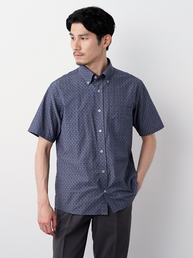 古着　SIMPLE LIFEシンプルライフ 半袖 シャツMサイズ ③シンプルライフ 半袖シャツ Mサイズ 日本製 レナウン トップス