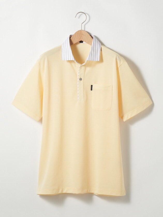 【美品】SHIPS（シップス）ALBINI 32ゲージ カノコポロシャツ セール】SHIPS：ALBINI 32ゲージ カノコ無地 ポロシャツ
