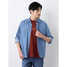 エレメント オブ シンプルライフ(element of SIMPLE LIFE)のソフトデニム長袖シャツ