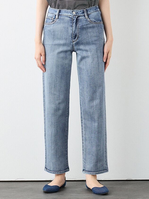 エレメント オブ シンプルライフ（element of SIMPLE LIFE）/ソフトストレッチストレートデニムパンツ ｿﾌﾄｽﾄﾚｯﾁｽﾄﾚｰﾄﾃﾞﾆﾑﾊﾟﾝﾂ | エレメント オブ シンプルライフ(element of