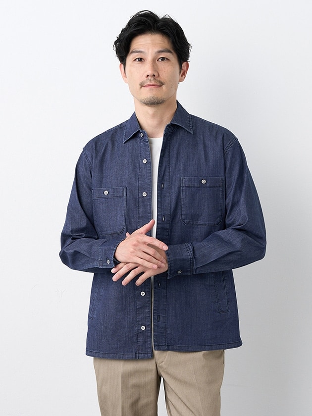 エレメント オブ シンプルライフ（element of SIMPLE LIFE）/エブリデイデニムシャツアウター エブリデイデニムシャツアウター | エレメント オブ シンプルライフ