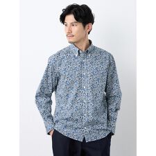 エレメント オブ シンプルライフ(element of SIMPLE LIFE)のスモールフラワープリント長袖シャツ