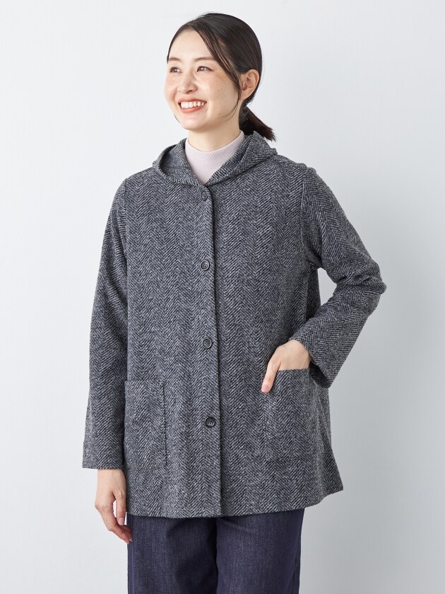 新品 SIMPLE LIFE シンプルライフ ボア装飾 起毛 ウール ダウンベスト ベスト 秋冬 メンズ スタンドカラー M エレメントオブシンプルライフ（メンズ）（element of SIMPLE LIFE