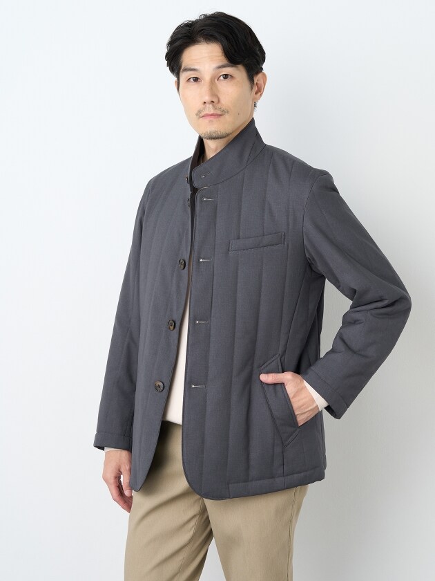 中綿キルトウールライクツイルブルゾン | エレメント オブ シンプル