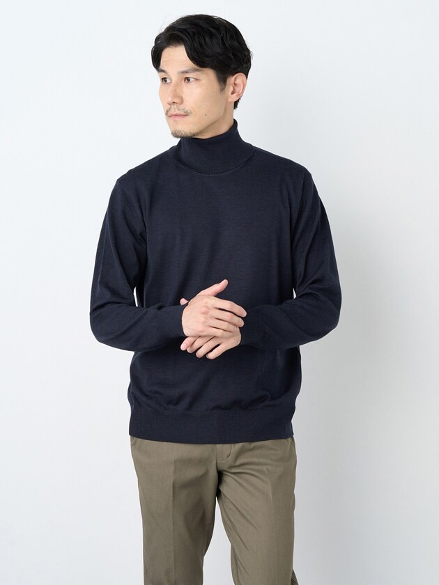 タートルネックウォッシャブルニット | エレメント オブ シンプル