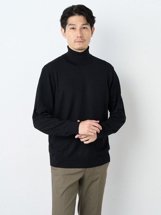 異素材フェアアイルハーフジップニット | エレメント オブ シンプル