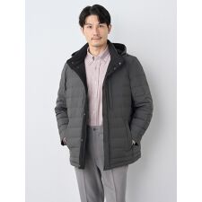 SIMPLE LIFE シンプルライフ ダウンジャケット M ナイロン KHK 無地 古着の販売・通販なら