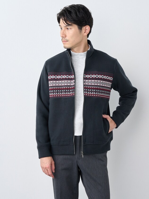 エレメント オブ シンプルライフ（element of SIMPLE LIFE）/ヘリンボンストライプ長袖シャツアウター ヘリンボンストライプ長袖シャツアウター | エレメント オブ シンプル