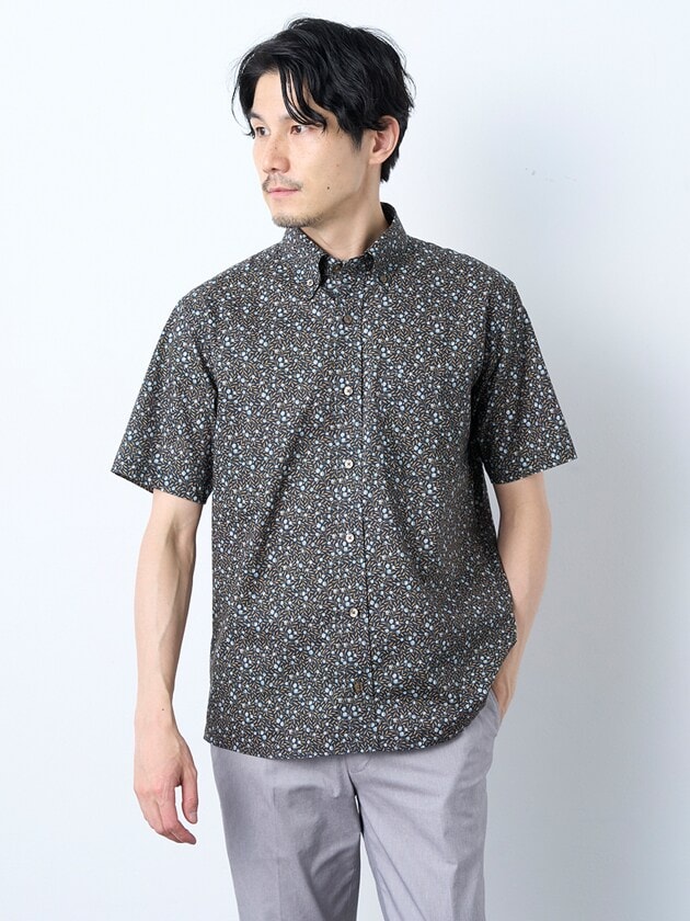 [�}���C]�M���o�C�J�v�����g�����V���c MADE WITH LIBERTY FABRIC/�G�������g �I�u �V���v�����C�t�ielement of SIMPLE LIFE�j �O���[��
