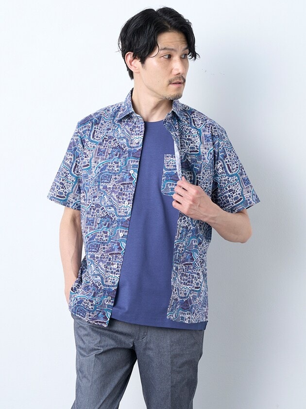 [�}���C]�}�b�v�v�����g�����V���c MADE WITH LIBERTY FABRIC/�G�������g �I�u �V���v�����C�t�ielement of SIMPLE LIFE�j �l�C�r�[