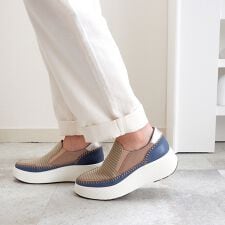 ［25春夏新作］厚底ステッチスリッポン