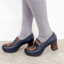 ［25秋冬新作］厚底ローファーパンプス
