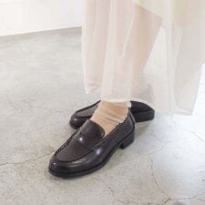 ［26春夏新作］防滑│レザーコインローファー