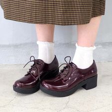 by あしながおじさん(by ashinagaojisan)の［25秋冬新色あり］厚底レースアップシューズ