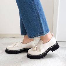 ［25春夏新色あり］軽量｜キルトタッセルローファー