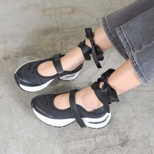 ［26春夏新作］2WAY厚底バレエスニーカー