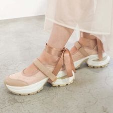 ［26春夏新作］2WAY厚底バレエスニーカー