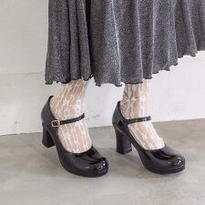 ［26春夏新作］厚底おでこストラップパンプス