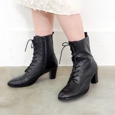 ［25秋冬新作］晴雨兼用｜ヒールレースアップブーツ