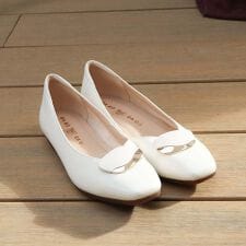 [26秋冬新作] 撥水｜オーナメントフラットシューズ