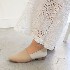 [26春夏新色あり][防水│Lカットフラットシューズ