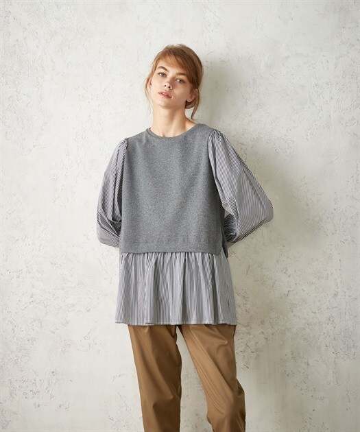 Le souk シャツドッキングワンピース ドッキングワンピース LE SOUK HOLIDAY｜クロスプラス公式通販サイト