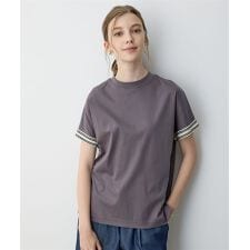 ラインモックネックTシャツ | ルスークホリデー(LE SOUK HOLIDAY)