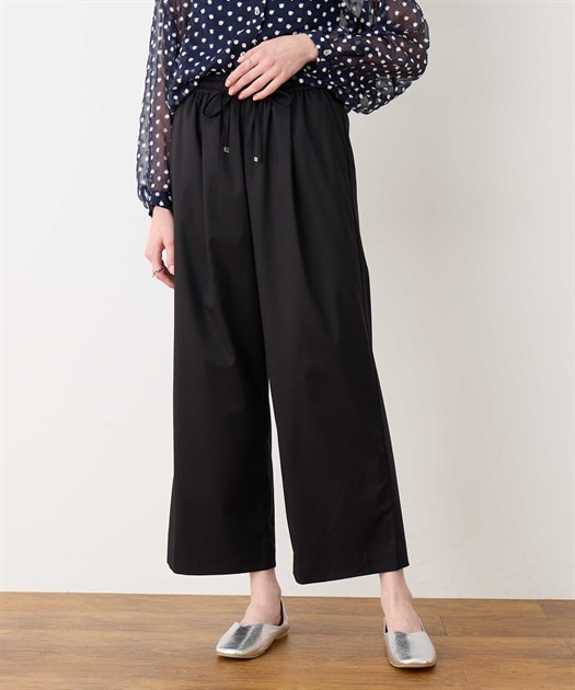 nop de nodノップドゥノッド　ポムパンツ　ゆったりテーパードパンツ　黒 nop de nodノップドゥノッド ポムパンツ ゆったりテーパード