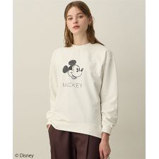 Mickey Mouse／モチーフスウェット