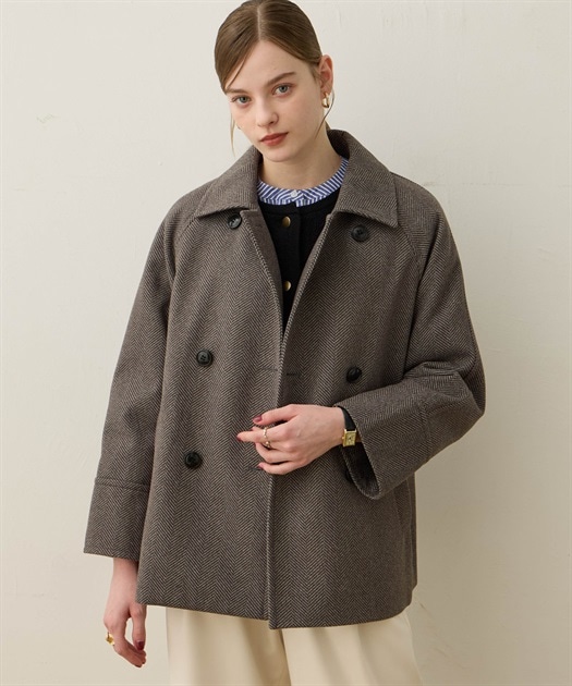 ベルテッドミドル丈リバーコート | ノーク(N.O.R.C) | マルイウェブ