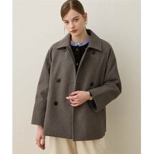 ステンカラーショートコート