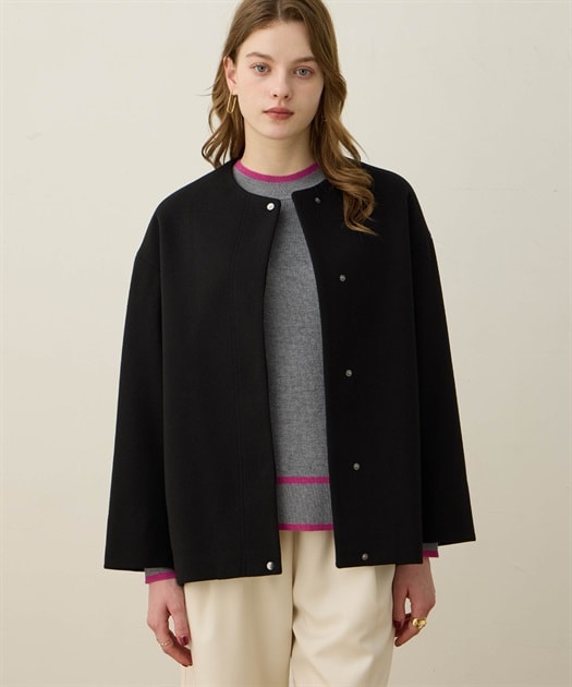 NOBLE トリプルクロスCネックショートコート 追加》トリプルクロスCネックショートコート | ノーブル(Noble